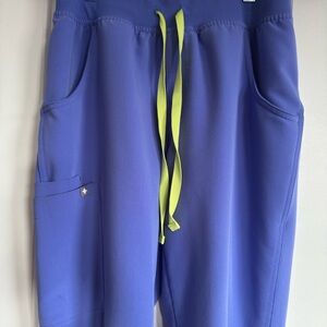 Figs Kade Cargo Scrub Pants in Blueberry